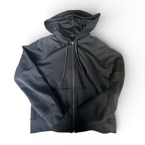 Theory Black Hoodie Jacket - size L